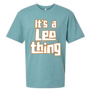 Its A Leo Thing Gift Sueded Cloud Jersey T-Shirt