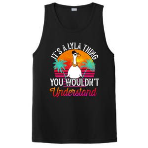 It's A Lyla Thing You Wouldn't Understand Funny Lyla Name Great Gift PosiCharge Competitor Tank