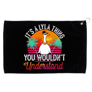 It's A Lyla Thing You Wouldn't Understand Funny Lyla Name Great Gift Grommeted Golf Towel