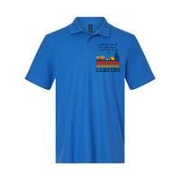 I Act Like Im Ok But Deep Down I Just Need To Go Camping Funny Gift Softstyle Adult Sport Polo