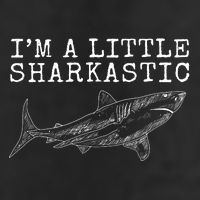 Im A Little Sharkastic Funny Shark Sarcastic Adult Drive Performance Visor