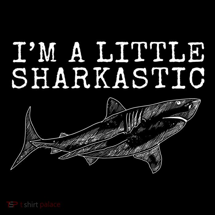 Im A Little Sharkastic Funny Shark Sarcastic Youth Performance Sprint T-Shirt