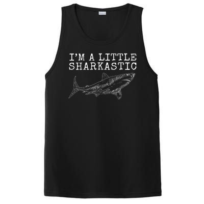 Im A Little Sharkastic Funny Shark Sarcastic PosiCharge Competitor Tank