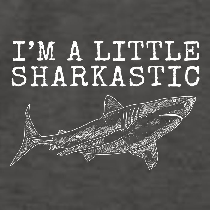 Im A Little Sharkastic Funny Shark Sarcastic Vector Backpack