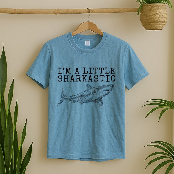 Im A Little Sharkastic Funny Shark Sarcastic T-Shirt