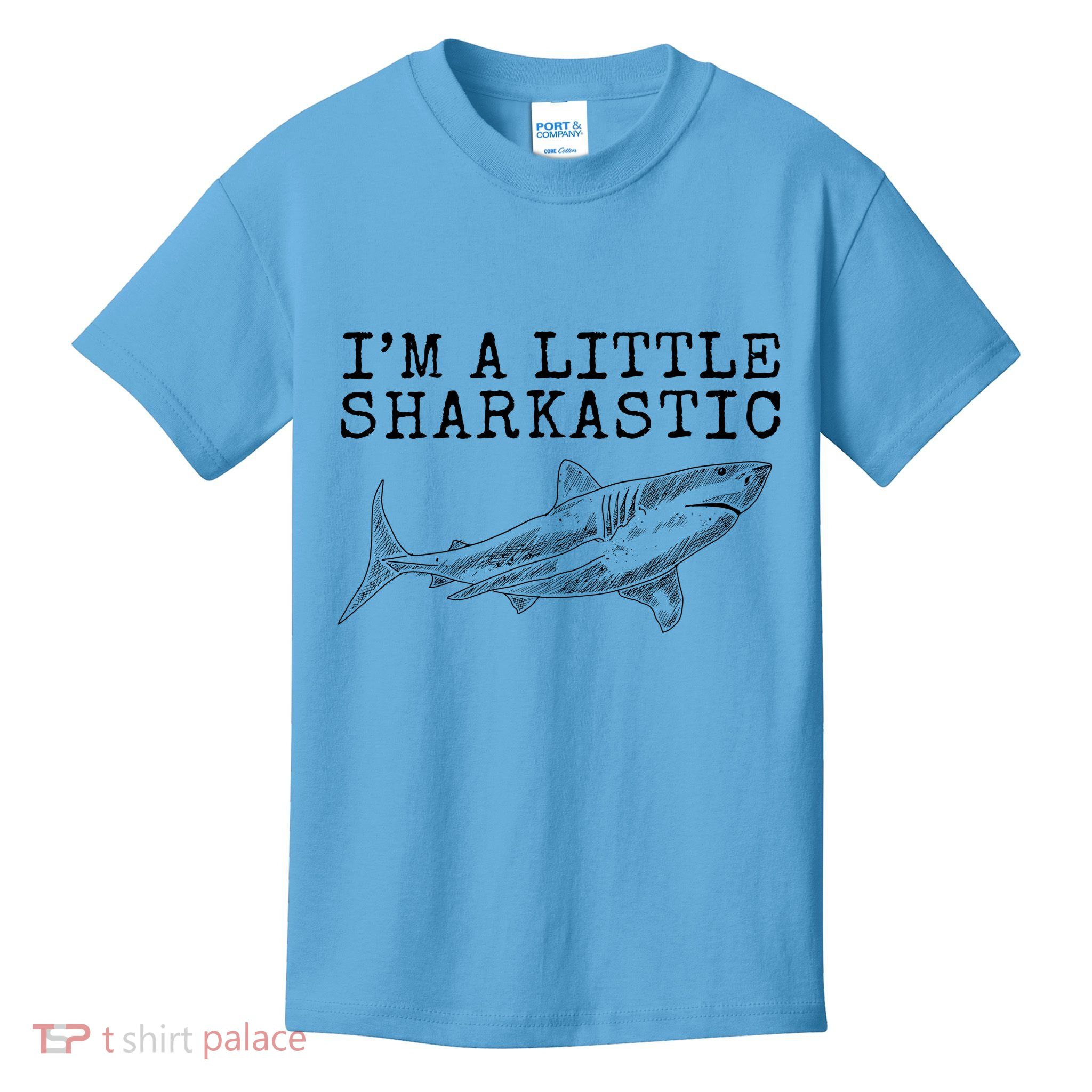 Im A Little Sharkastic Funny Shark Sarcastic Kids T-Shirt