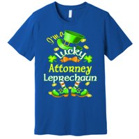 I'm A Lucky Attorney St Patrick's Leprechaun Costume Gift Premium T-Shirt