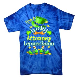 I'm A Lucky Attorney St Patrick's Leprechaun Costume Gift Tie-Dye T-Shirt