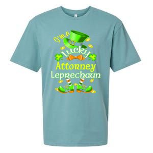 I'm A Lucky Attorney St Patrick's Leprechaun Costume Gift Sueded Cloud Jersey T-Shirt