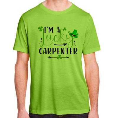 I'm A Lucky Carpenter Funny Matching Family St Patricks Day Funny Gift Adult ChromaSoft Performance T-Shirt