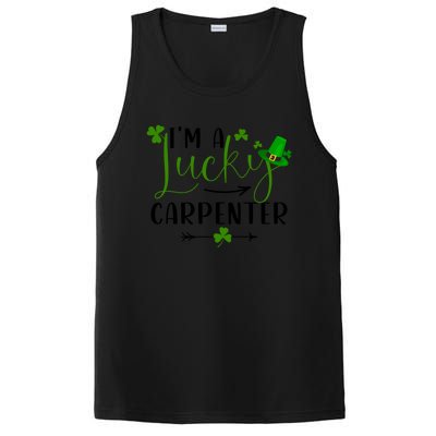 I'm A Lucky Carpenter Funny Matching Family St Patricks Day Funny Gift PosiCharge Competitor Tank