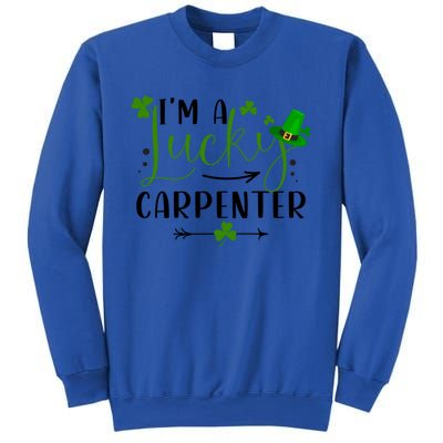 I'm A Lucky Carpenter Funny Matching Family St Patricks Day Funny Gift Sweatshirt