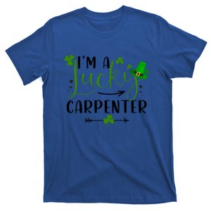 I'm A Lucky Carpenter Funny Matching Family St Patricks Day Funny Gift T-Shirt