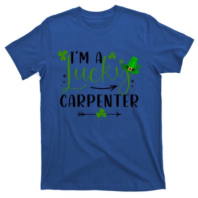 I'm A Lucky Carpenter Funny Matching Family St Patricks Day Funny Gift T-Shirt