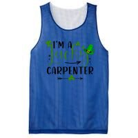 I'm A Lucky Carpenter Funny Matching Family St Patricks Day Funny Gift Mesh Reversible Basketball Jersey Tank