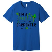 I'm A Lucky Carpenter Funny Matching Family St Patricks Day Funny Gift Premium T-Shirt