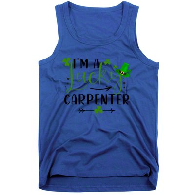 I'm A Lucky Carpenter Funny Matching Family St Patricks Day Funny Gift Tank Top