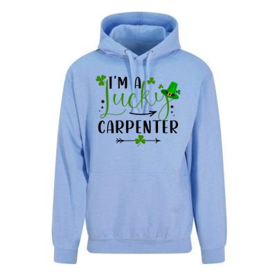 I'm A Lucky Carpenter Funny Matching Family St Patricks Day Funny Gift Unisex Surf Hoodie