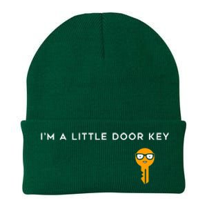 IM A Little Door Key Nerdy Bad Dorky Mom Dad Funny Costume Knit Cap Winter Beanie