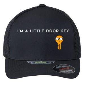 IM A Little Door Key Nerdy Bad Dorky Mom Dad Funny Costume Flexfit Unipanel Trucker Cap