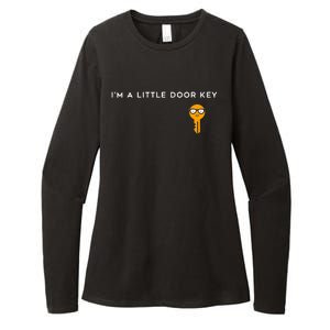 IM A Little Door Key Nerdy Bad Dorky Mom Dad Funny Costume Womens CVC Long Sleeve Shirt