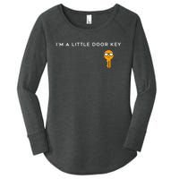 IM A Little Door Key Nerdy Bad Dorky Mom Dad Funny Costume Women's Perfect Tri Tunic Long Sleeve Shirt