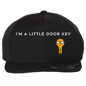 IM A Little Door Key Nerdy Bad Dorky Mom Dad Funny Costume Wool Snapback Cap