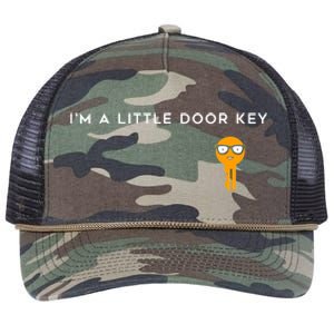 IM A Little Door Key Nerdy Bad Dorky Mom Dad Funny Costume Retro Rope Trucker Hat Cap