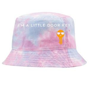 IM A Little Door Key Nerdy Bad Dorky Mom Dad Funny Costume Tie-Dyed Bucket Hat