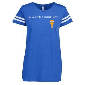 IM A Little Door Key Nerdy Bad Dorky Mom Dad Funny Costume Enza Ladies Jersey Football T-Shirt