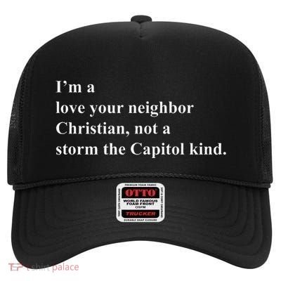 IM A Love Your Neighbor Christian High Crown Mesh Back Trucker Hat
