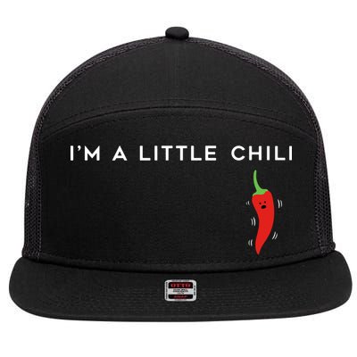 I'm A Little Chili Red Hot Pepper Funny 7 Panel Mesh Trucker Snapback Hat