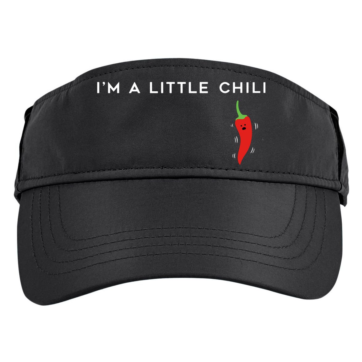 I'm A Little Chili Red Hot Pepper Funny Adult Drive Performance Visor