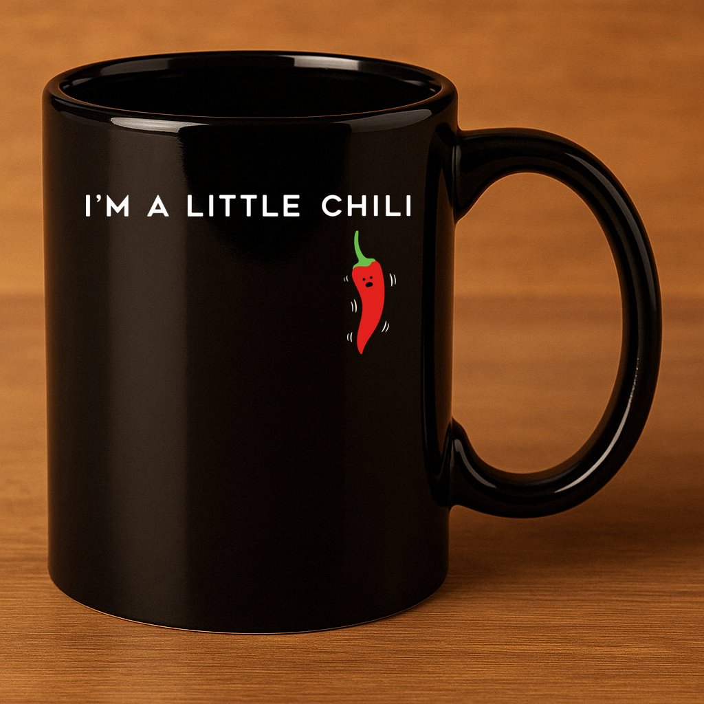 I'm A Little Chili Red Hot Pepper Funny 11oz C Handle Ceramic Mug