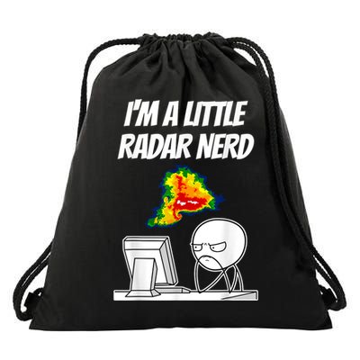 I’M A Little Radar Nerd Drawstring Bag