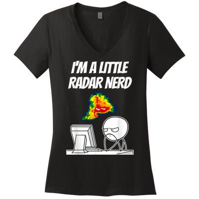 I’M A Little Radar Nerd Women's V-Neck T-Shirt