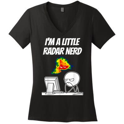 I’M A Little Radar Nerd Women's V-Neck T-Shirt