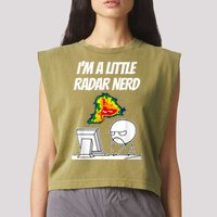 I’M A Little Radar Nerd Garment-Dyed Women's Muscle Tee