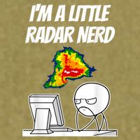 I’M A Little Radar Nerd Garment-Dyed Women's Muscle Tee