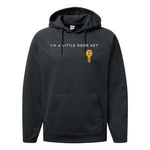 IM A Little Door Key Nerdy Bad Dorky Mom Dad Funny Costume Performance Fleece Hoodie