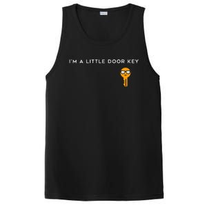 IM A Little Door Key Nerdy Bad Dorky Mom Dad Funny Costume PosiCharge Competitor Tank