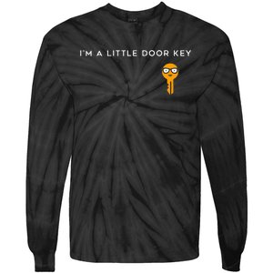 IM A Little Door Key Nerdy Bad Dorky Mom Dad Funny Costume Tie-Dye Long Sleeve Shirt