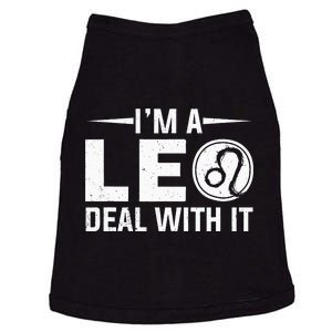 IM A Leo Deal With It Astrology Birthday Zodiac Doggie Tank