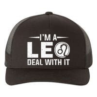 IM A Leo Deal With It Astrology Birthday Zodiac Yupoong Adult 5-Panel Trucker Hat