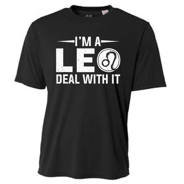 IM A Leo Deal With It Astrology Birthday Zodiac Cooling Performance Crew T-Shirt