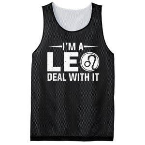 IM A Leo Deal With It Astrology Birthday Zodiac Mesh Reversible Basketball Jersey Tank