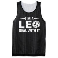 IM A Leo Deal With It Astrology Birthday Zodiac Mesh Reversible Basketball Jersey Tank