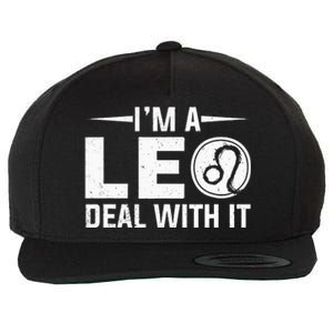 IM A Leo Deal With It Astrology Birthday Zodiac Wool Snapback Cap