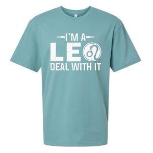 IM A Leo Deal With It Astrology Birthday Zodiac Sueded Cloud Jersey T-Shirt