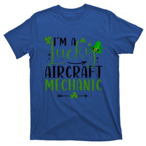 I'm A Lucky Aircraft Mechanic Matching St Patricks Day Gift T-Shirt